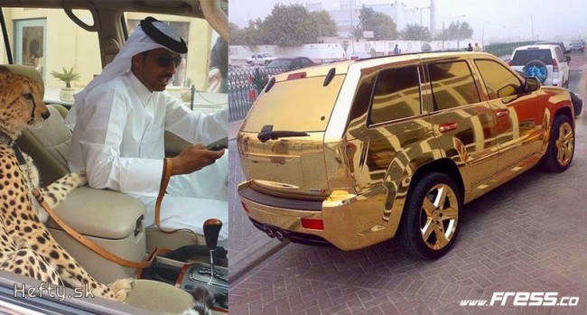 gold car